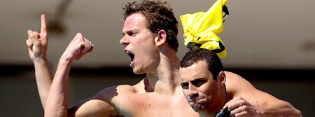 Equipe comandada por Cielo vence por um centésimo os 4x100 medley